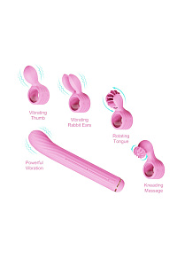 OTOUCH Magic Stick — вибратор со сменными насадками (4 шт.)
